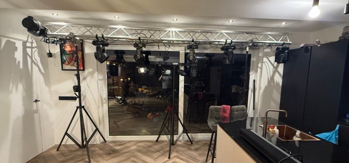 Truss 480cm met wind up statief, Muziek en Instrumenten, Ophalen, Gebruikt, Overige typen