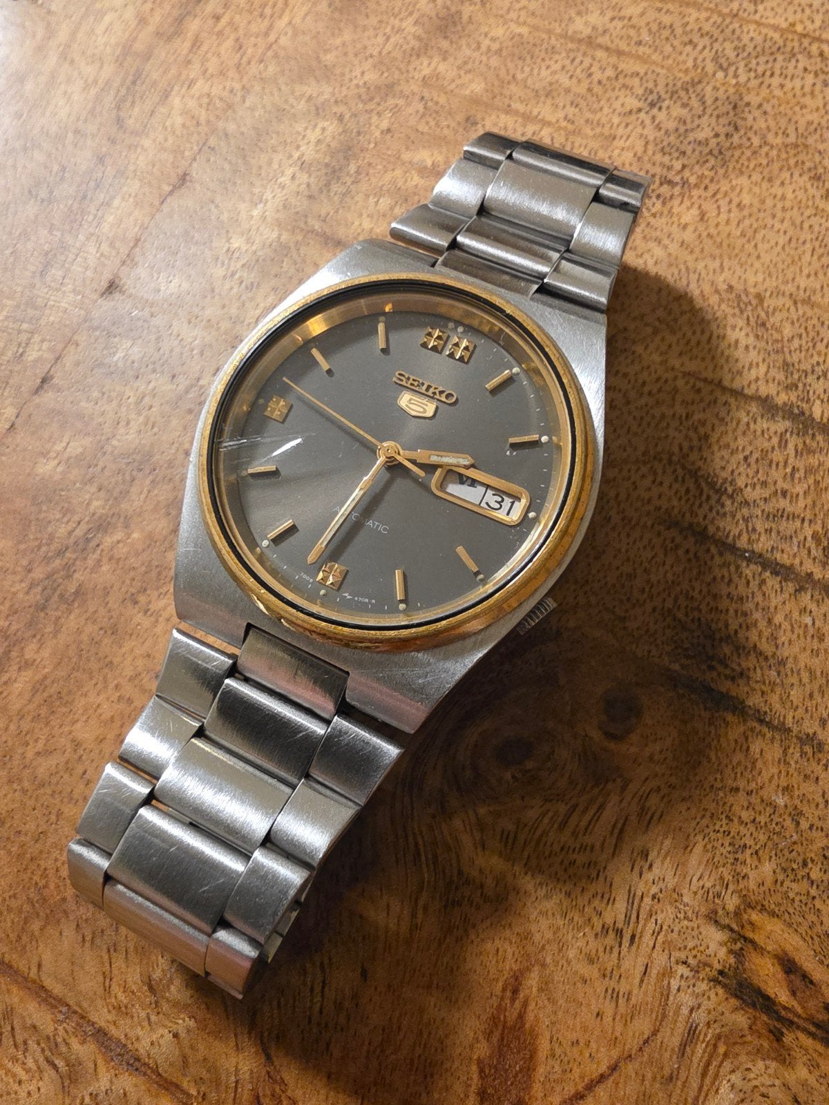 Seiko automaat horloge, seiko 5, jaren 70/80, Ophalen of Verzenden, Staal, Seiko, 1960 of later