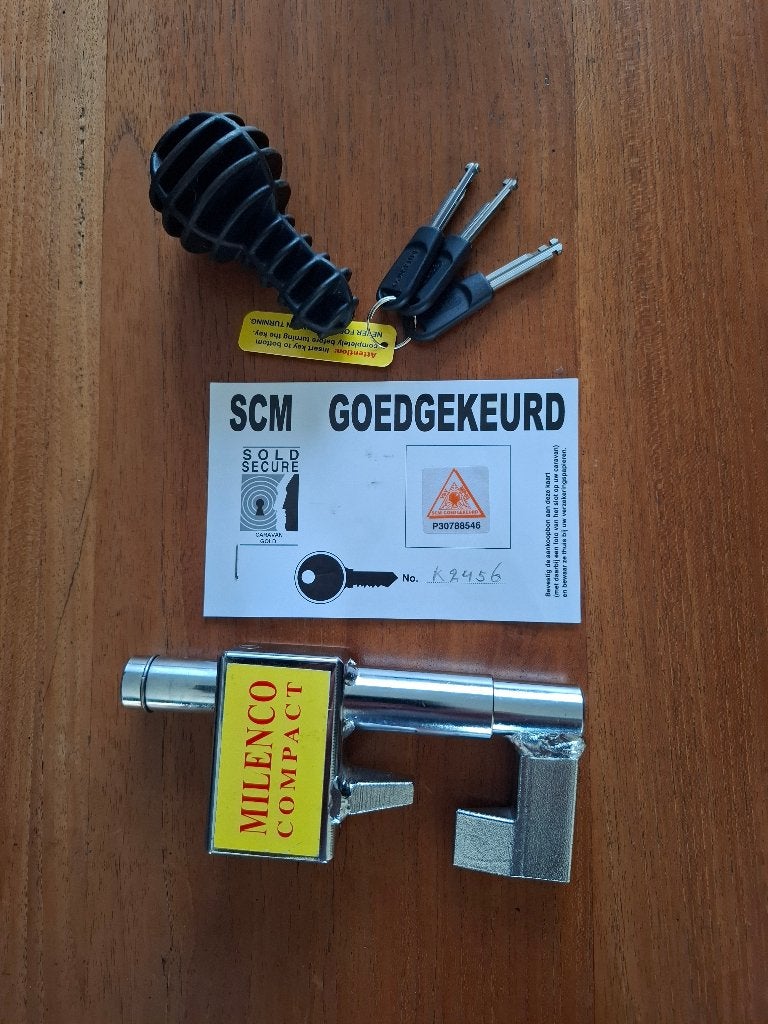 Milenco disselslot SCM goedgekeurd, Ophalen, Zo goed als nieuw