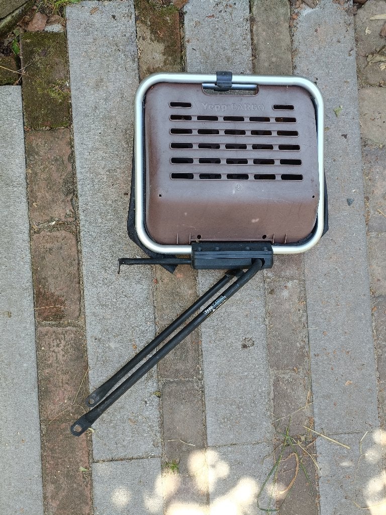 Yepp Cargo Boxx Vouwmand fiets bruin, Ophalen of Verzenden, Gebruikt, Fietsmand, Yepp