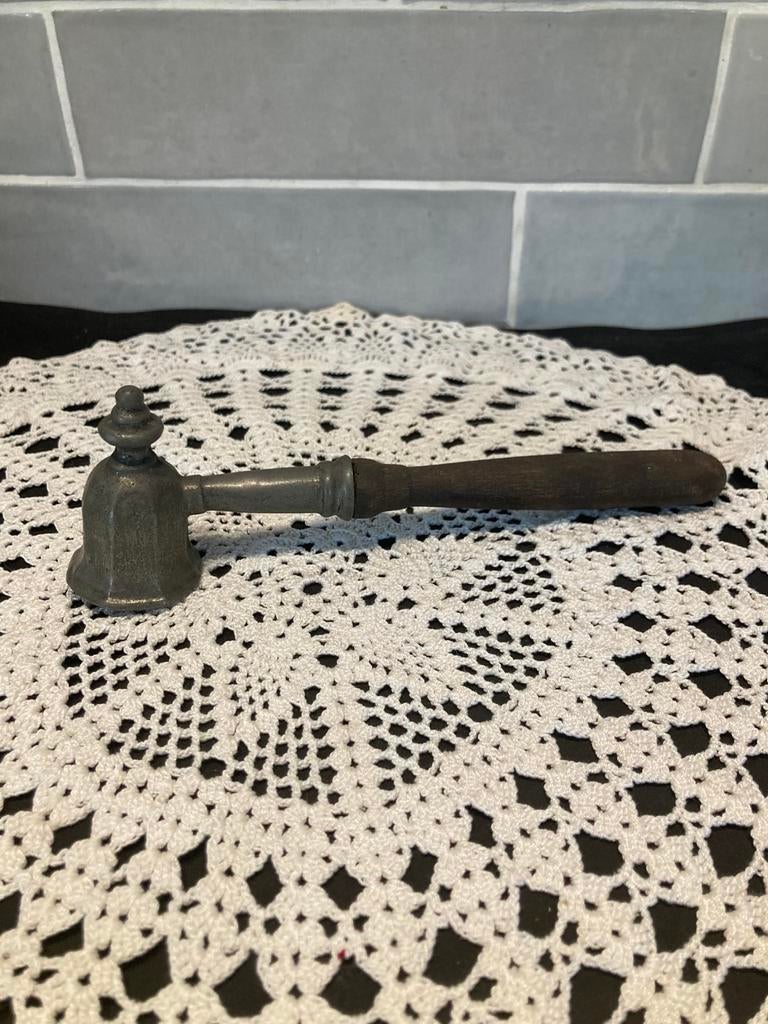 Tinnen kaarsendover (110526), Antiek en Kunst, Antiek | Tin, Ophalen of Verzenden