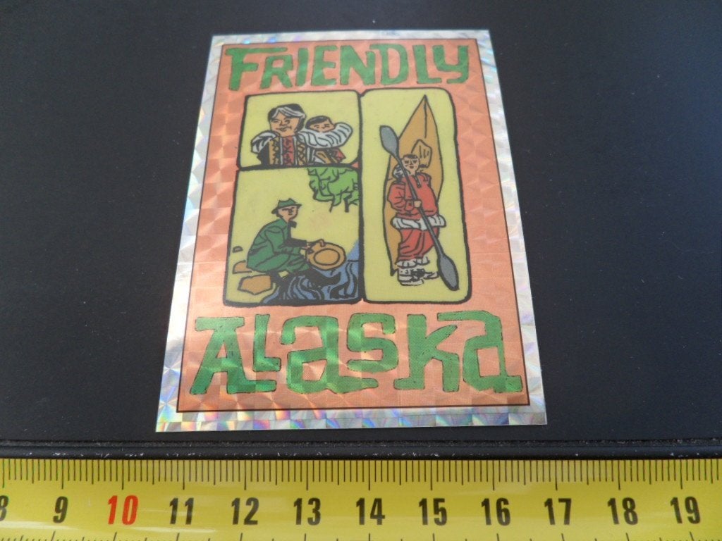 sticker panini folie strip eskimo inuit friendly alaska, Verzamelen, Ophalen of Verzenden, Zo goed als nieuw