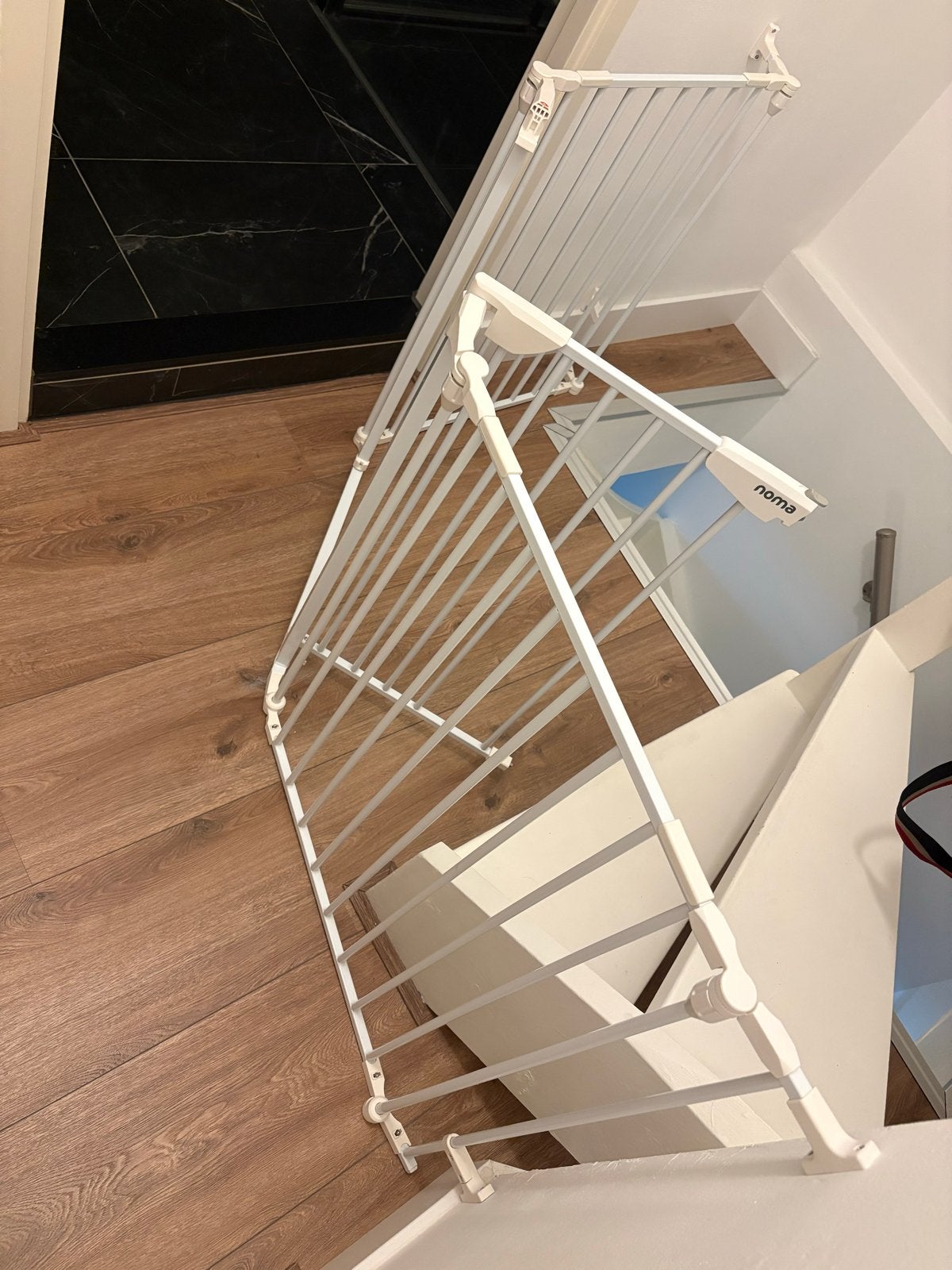 Noma Modular Veiligheidshekje voor de trap – Wit, 100 tot 115 cm, Ophalen of Verzenden, Zo goed als nieuw, Klemhekje
