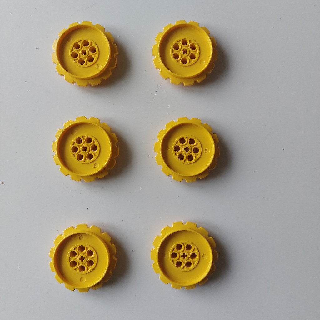 6 grote technic Lego wielen rupsbandwielen, Lego, Ophalen of Verzenden, Zo goed als nieuw, Technic