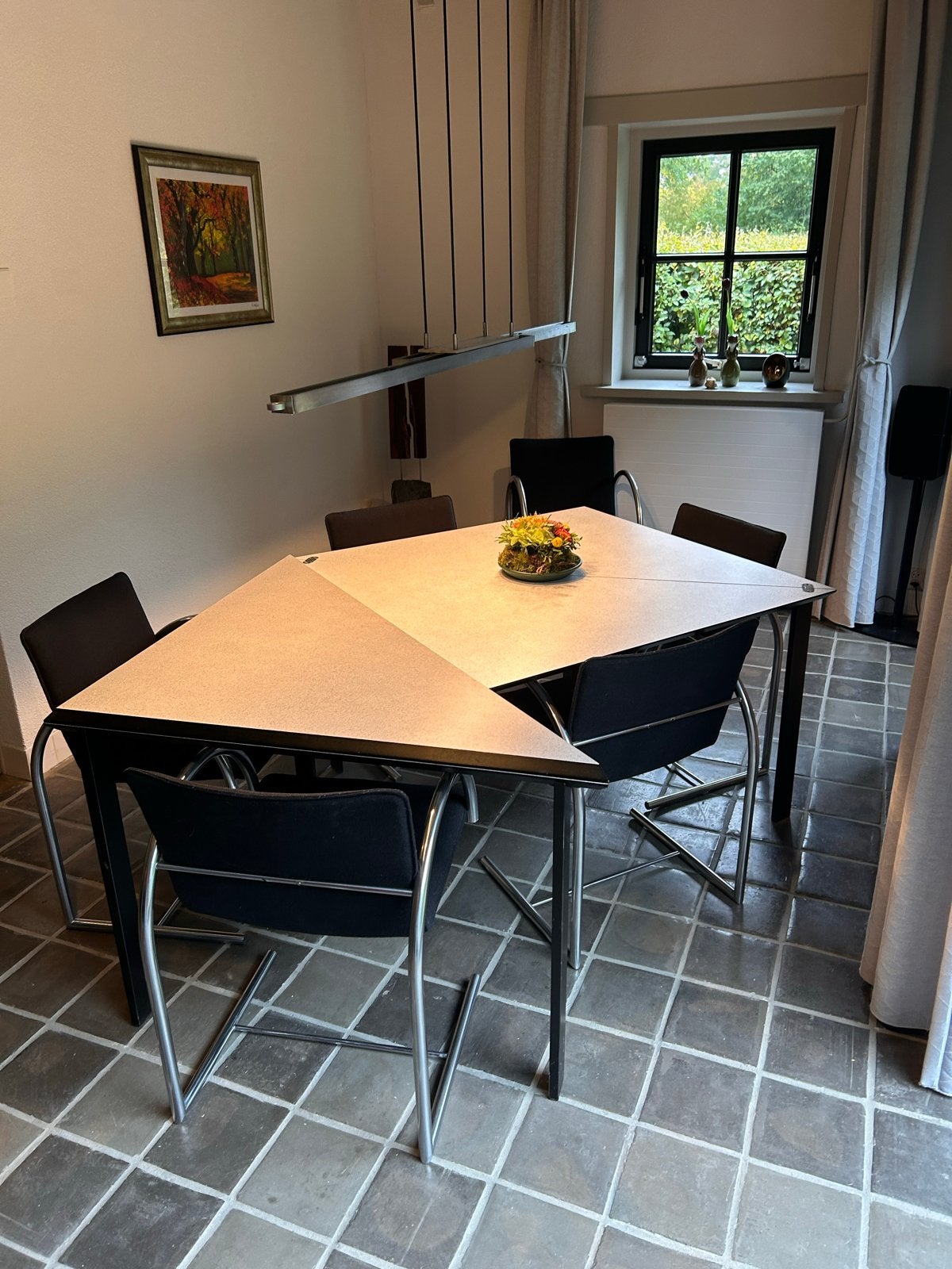 Design Uitklapbare Eettafel - Minimalistisch & Modern, Ophalen, Kunststof, Gebruikt, 100 tot 150 cm
