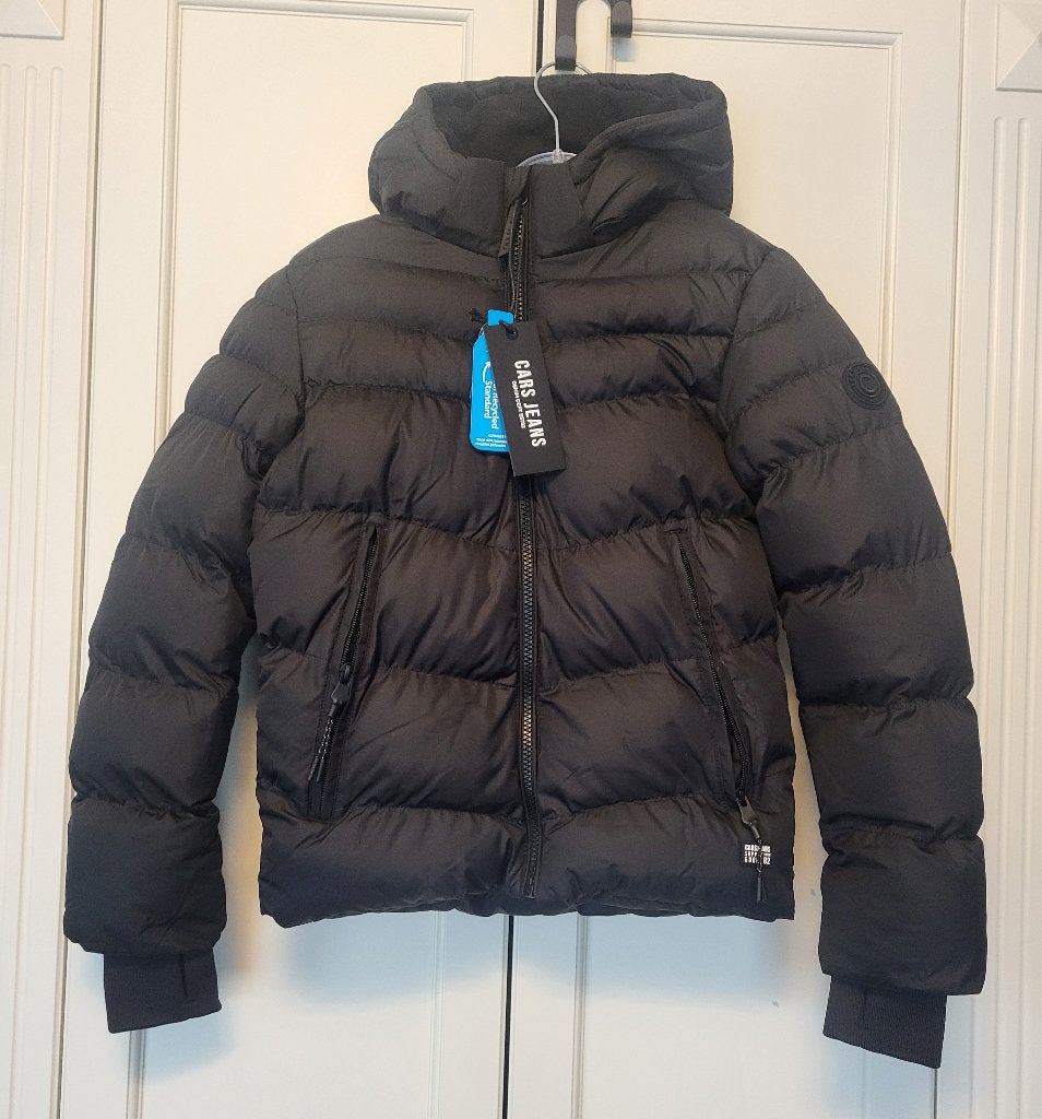 Nieuw! Cars jeans winterjas, jongen, zwart, maat 140, Nieuw, Ophalen of Verzenden, Jas, Jongen
