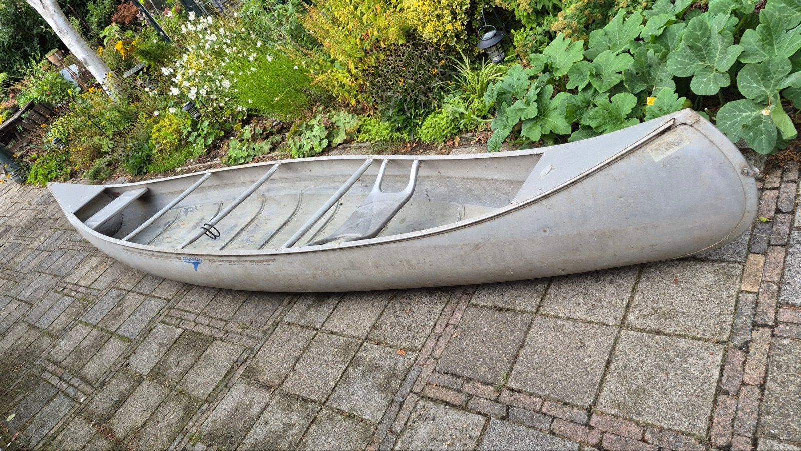 Robuuste aluminium kano - Ideaal voor avontuur op het water, Gebruikt, Ophalen of Verzenden, Canadese kano of Open kano, Met peddels