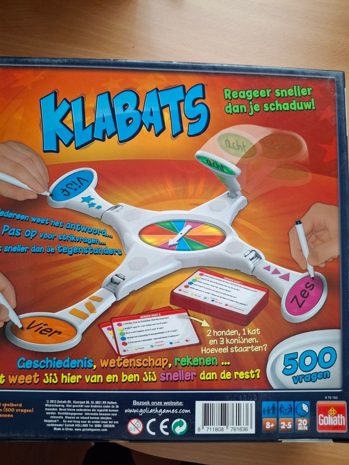 Klabats - Reactiespel voor het hele gezin, Een of twee spelers, Ophalen of Verzenden, Zo goed als nieuw, Goliath