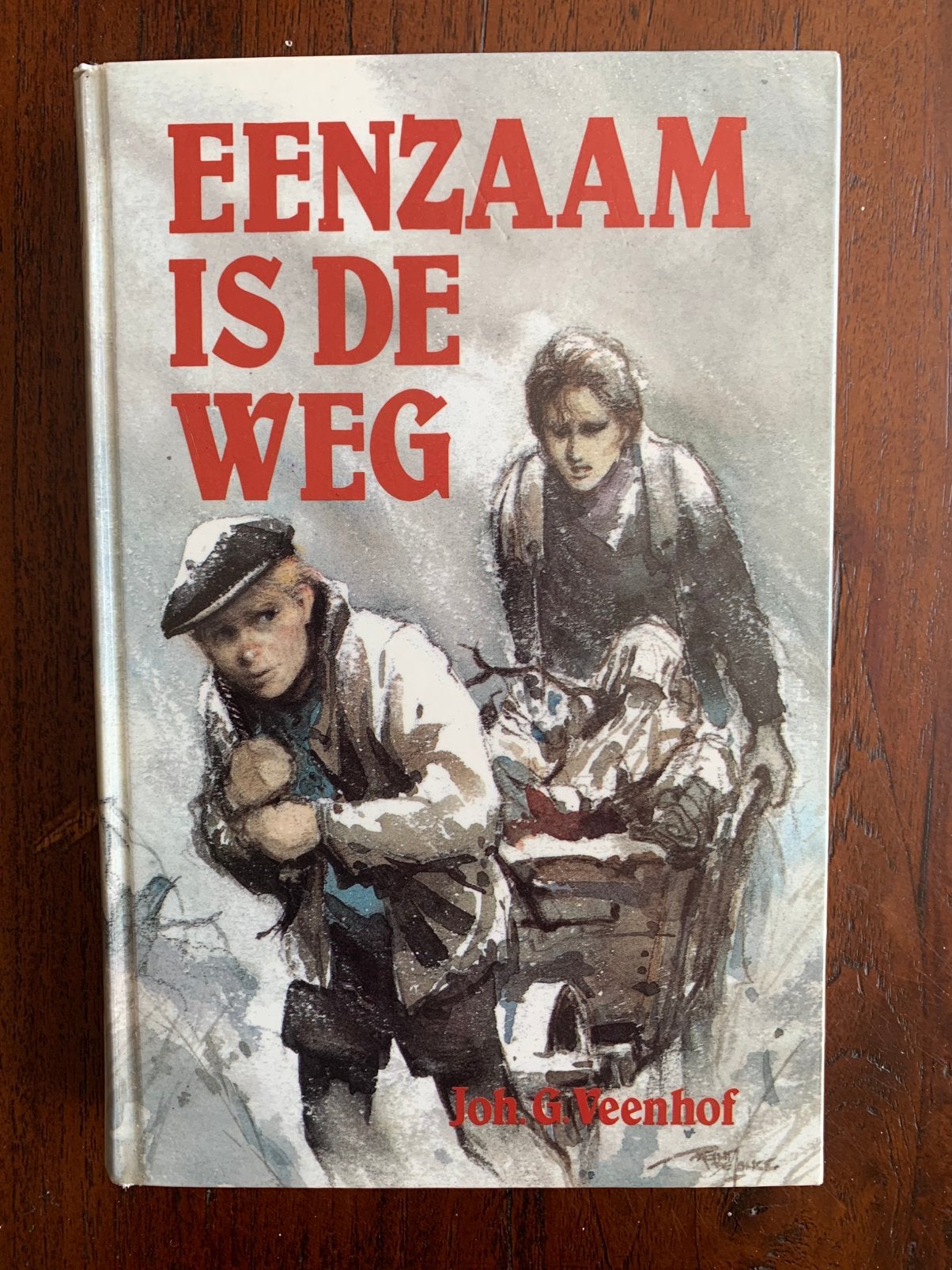 Eenzaam is de weg Joh G Veenhof afgeschreven biebboek, Ophalen of Verzenden, Gelezen