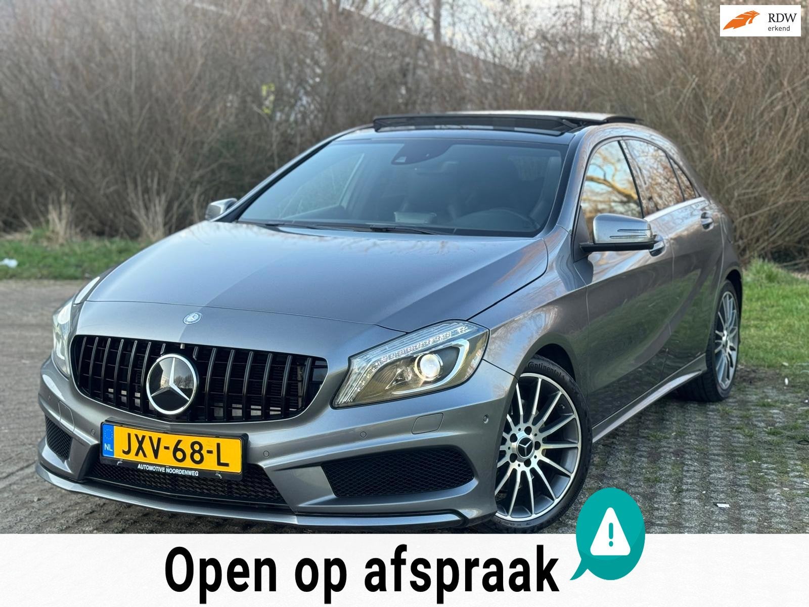 Mercedes-Benz A-klasse A220 AUTOMAAT/ PANO / AMG PAK / LED, Automaat, Gebruikt, Leder, Bedrijf