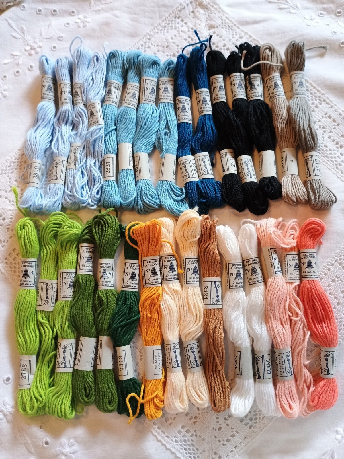 Verzameling DMC Retors à Brodery borduurgaren, Hobby en Vrije tijd, Ophalen of Verzenden, Gebruikt, Borduurgaren of Zijde