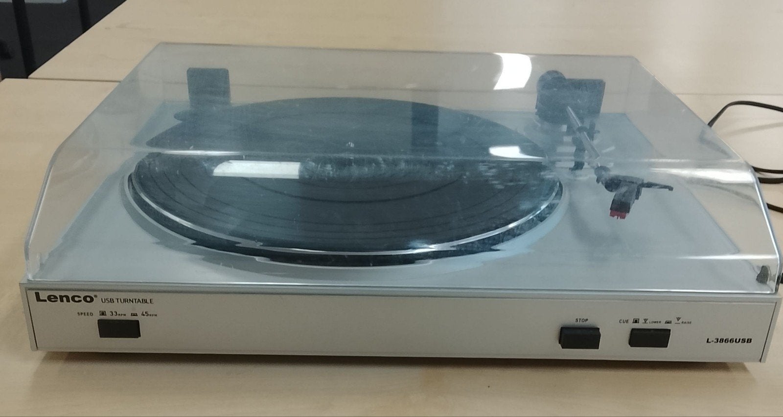 Lenco L-3866USB Platenspeler met USB-aansluiting, Overige merken, Ophalen of Verzenden, Zo goed als nieuw, USB-aansluiting