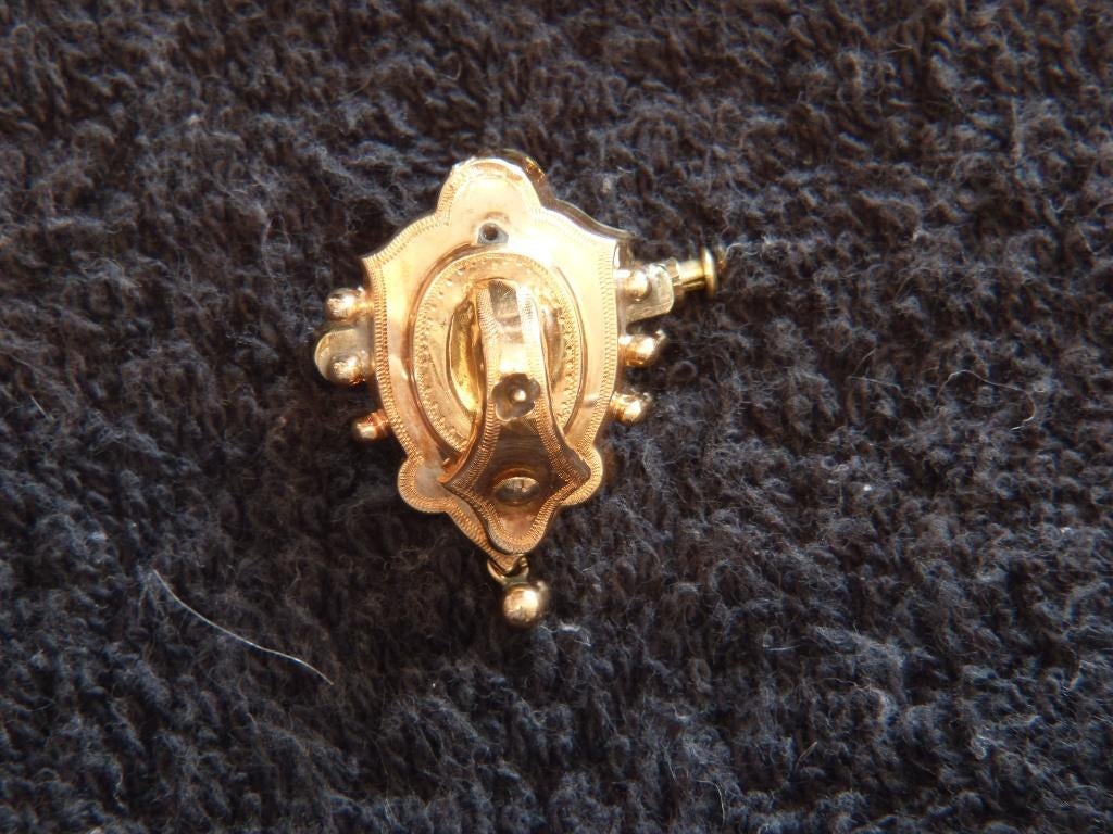 Antiek gouden speld, Sieraden, Tassen en Uiterlijk, Antieke sieraden, Ophalen of Verzenden, Goud, Broche