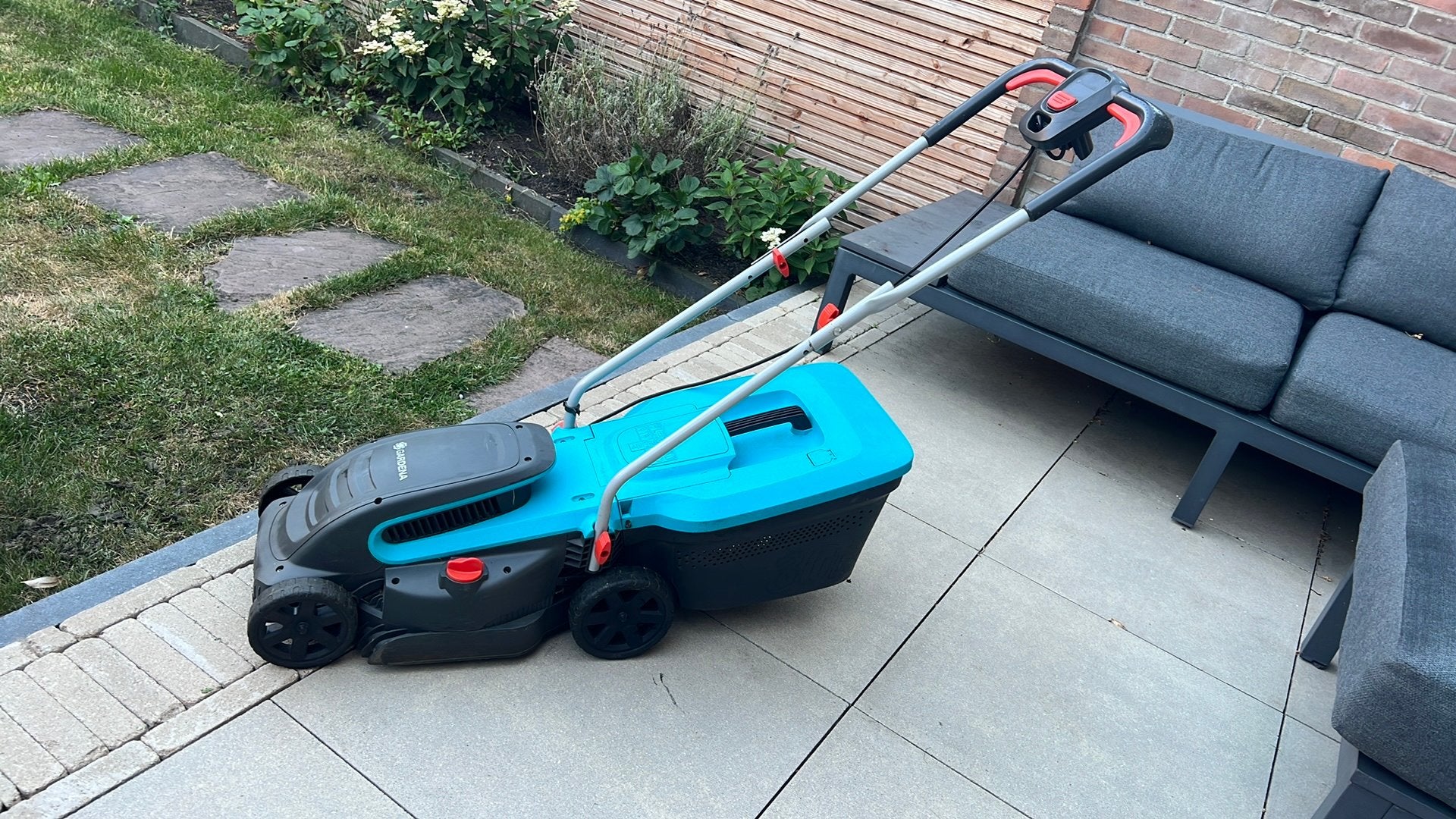 Gardena PowerMax 1200/32, Ophalen, Cirkelmaaier, Gebruikt, Elektrische grasmaaier