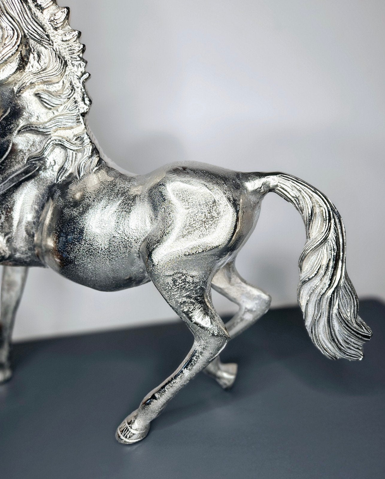 Beeldje  "Zilveren paard" Groot. H.58cm, Ophalen, Nieuw, Dier