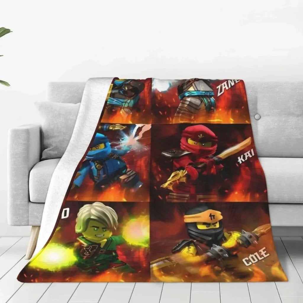 Prachtige zachte pluche deken - Lego Ninjago, Ophalen of Verzenden, Nieuw