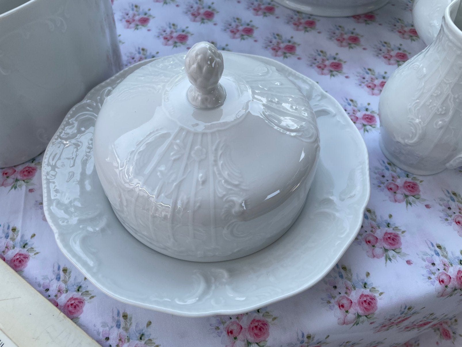 Witte Rosenthal botervloot tapasschaaltje met deksel, Ophalen of Verzenden