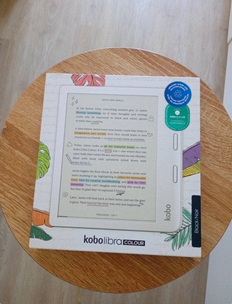 Kobo Libra Colour Zwart Nieuw, Ophalen, KOBO., Nieuw, 7 inch