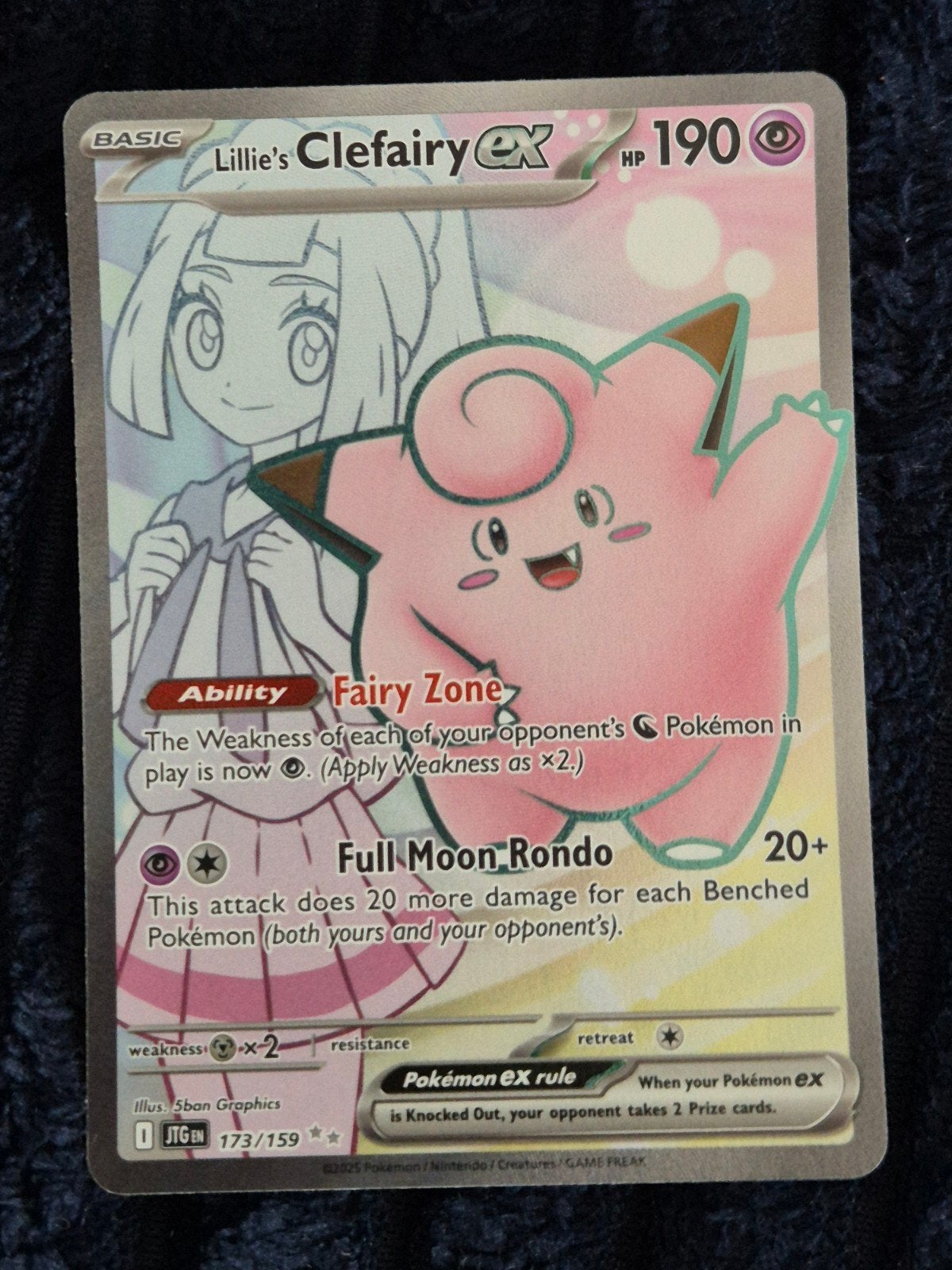 Lillie's Clefairy Ex - 173/159 - Journey Together (JTG 173), Ophalen of Verzenden, Nieuw, Losse kaart
