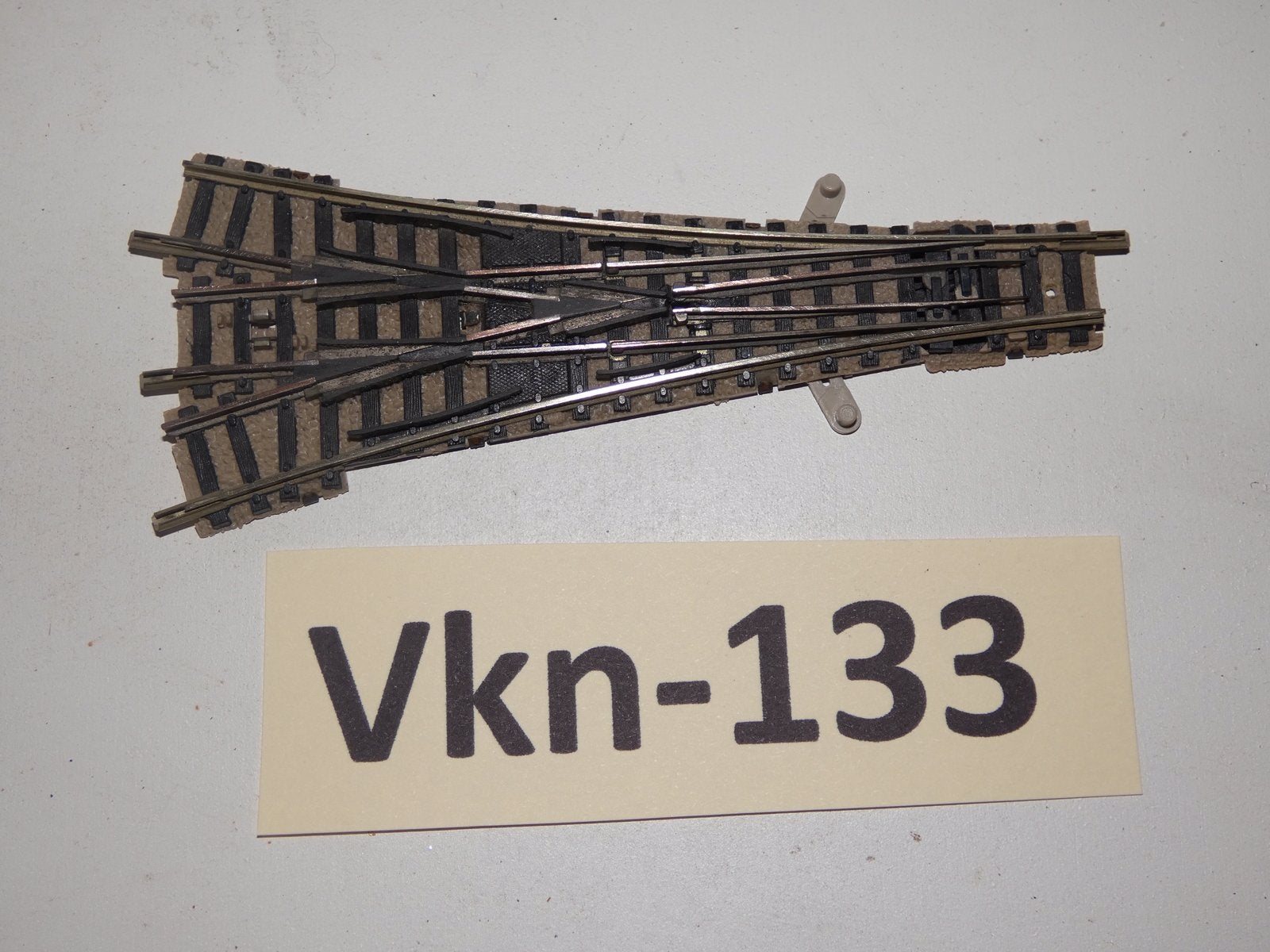 Vk-133 N Spoor Driewegwissel 9157 Fleischmann Piccolo LB, Gebruikt, Gelijkstroom, Fleischmann, Rails