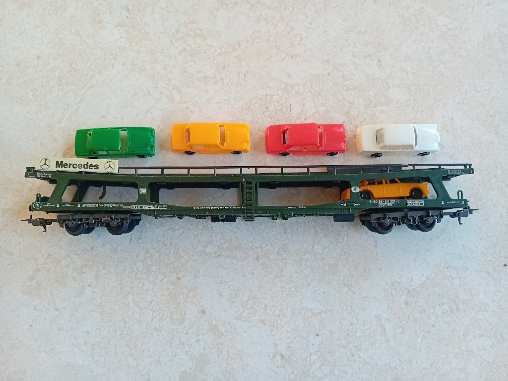 H0#494 Lima 9054, autotransporter., Hobby en Vrije tijd, Modeltreinen | H0, Gebruikt, Gelijkstroom, Wagon, Ophalen of Verzenden