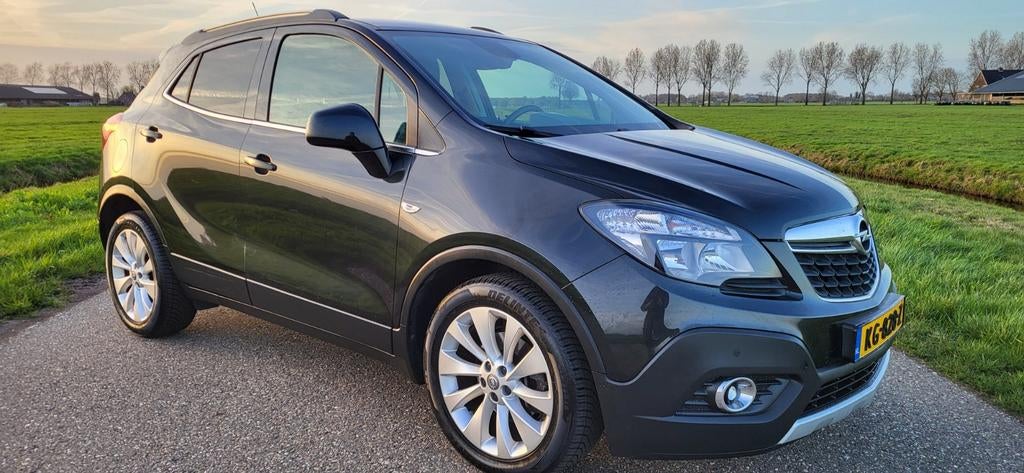 Opel Mokka 1.4 Turbo 140 Pk 2016 Leder Navi Trekhaak Camera, Auto's, Opel, Voorwielaandrijving, Euro 5, Zwart, 4 cilinders
