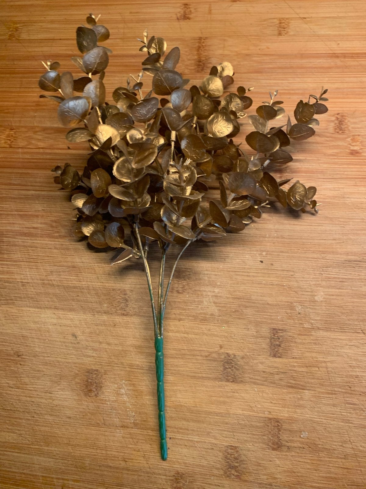 Gouden Kunst Eucalyptus Tak - Decoratieve Kunsttak, Diversen, Ophalen of Verzenden, Zo goed als nieuw