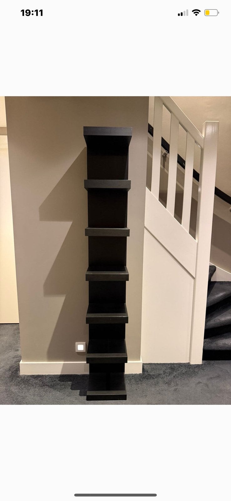 Ikea Lack wandkast zwart, Ophalen, Zo goed als nieuw