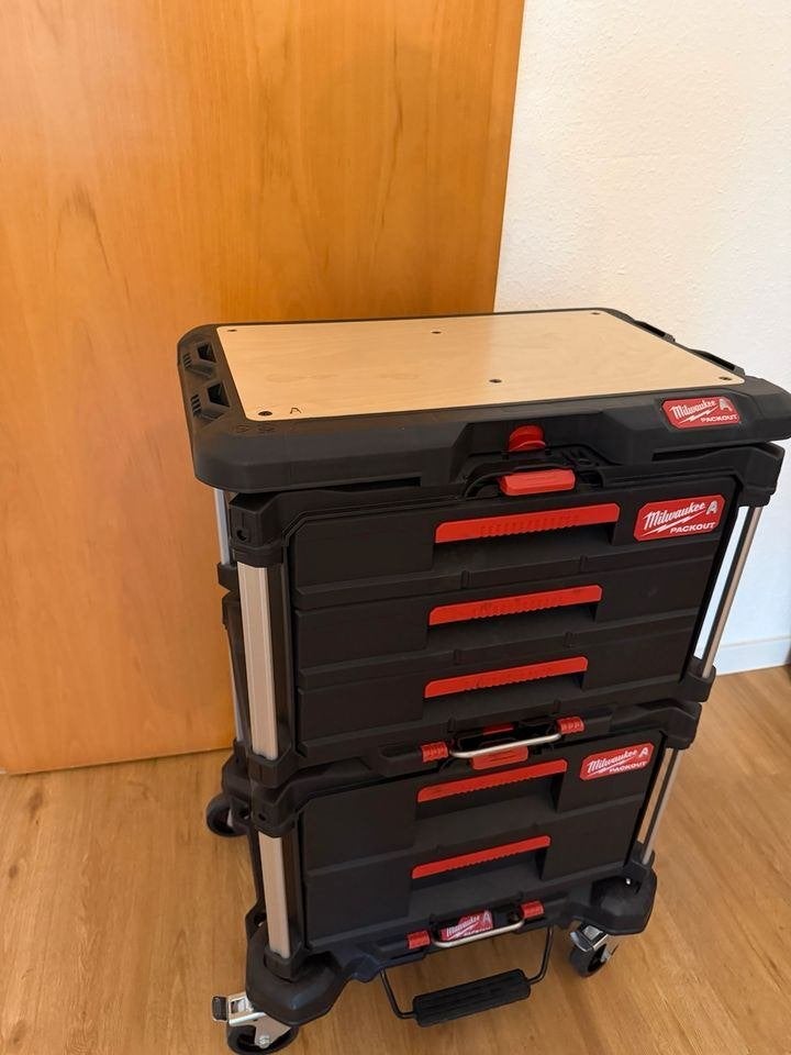 Milwaukee PACKOUT modulaire set – mobiele werkplaats, Ophalen of Verzenden, Zo goed als nieuw