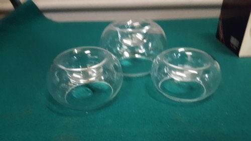 310 ] waxine houders glas, Ophalen of Verzenden, 'T Olde Gre-j, Info@toldegrej.nl, Endepoelstraat 20f Didam