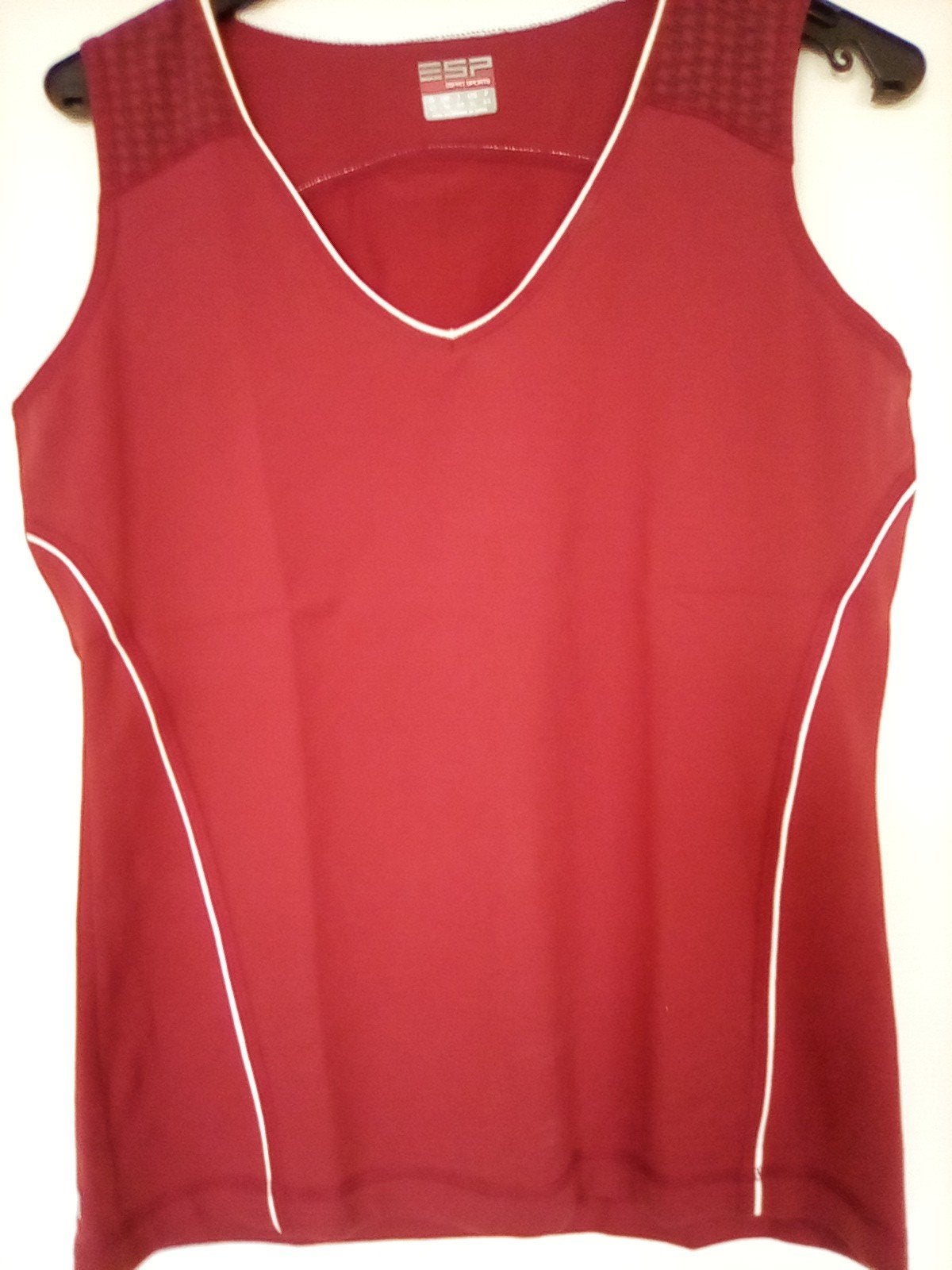 Esprit shirt / sportshirt bordeauxrood, maat 42, Kleding | Dames, Sportkleding, Overige kleuren, Maat 42/44 (L), Ophalen of Verzenden