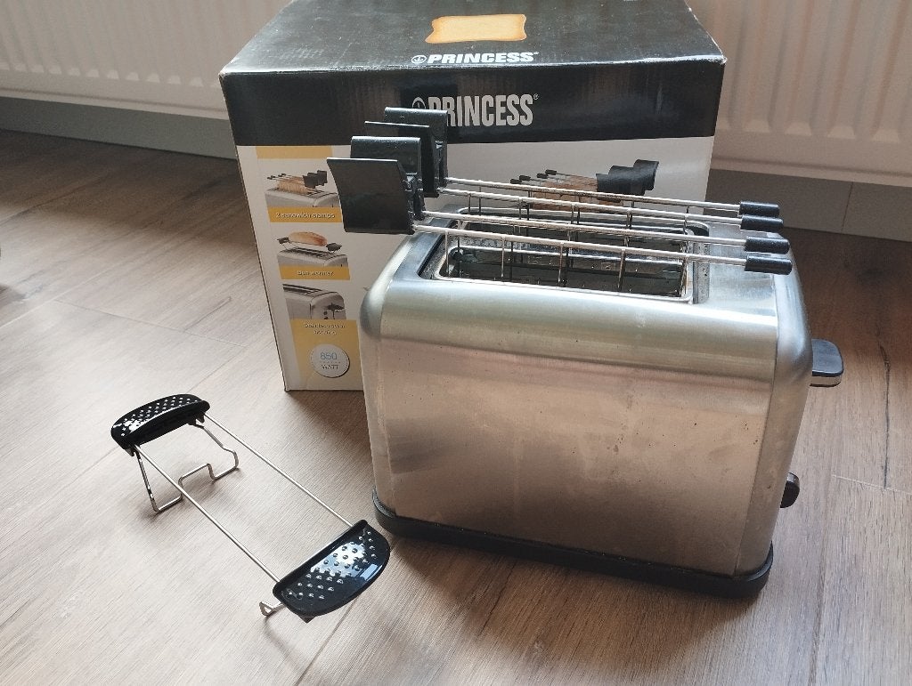 Broodroosters Princess Toaster Steel Style 2, Ophalen, Gebruikt