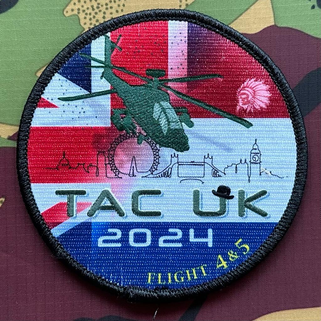 Patch RNLAF 301 SQN TAC UK 2024, Verzamelen, Ophalen of Verzenden, Luchtmacht, Nederland, Embleem of Badge