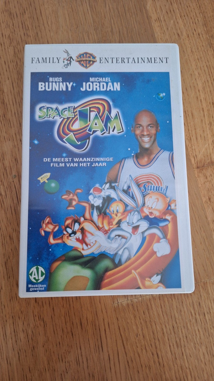 Space Jam VHS - Bugs Bunny & Michael Jordan, Cd's en Dvd's, Alle leeftijden, Ophalen of Verzenden, Zo goed als nieuw