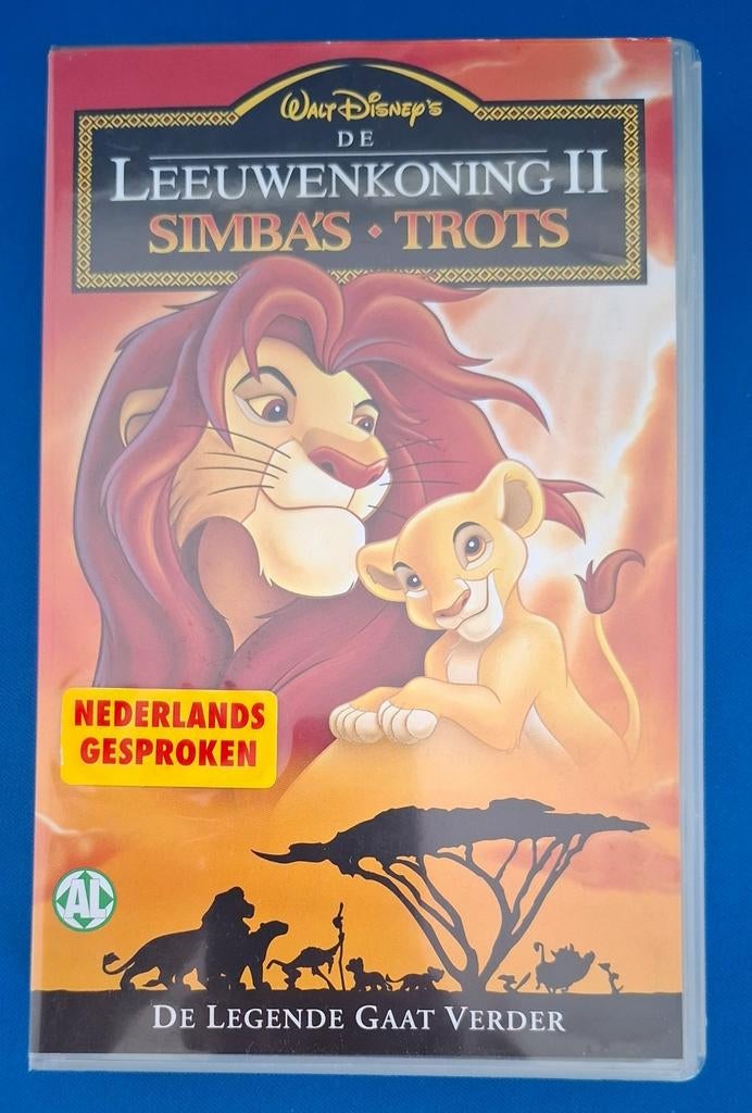 Vhs videoband Leeuwenkoning deel 2, Cd's en Dvd's, VHS | Kinderen en Jeugd, Alle leeftijden, Ophalen of Verzenden, Gebruikt