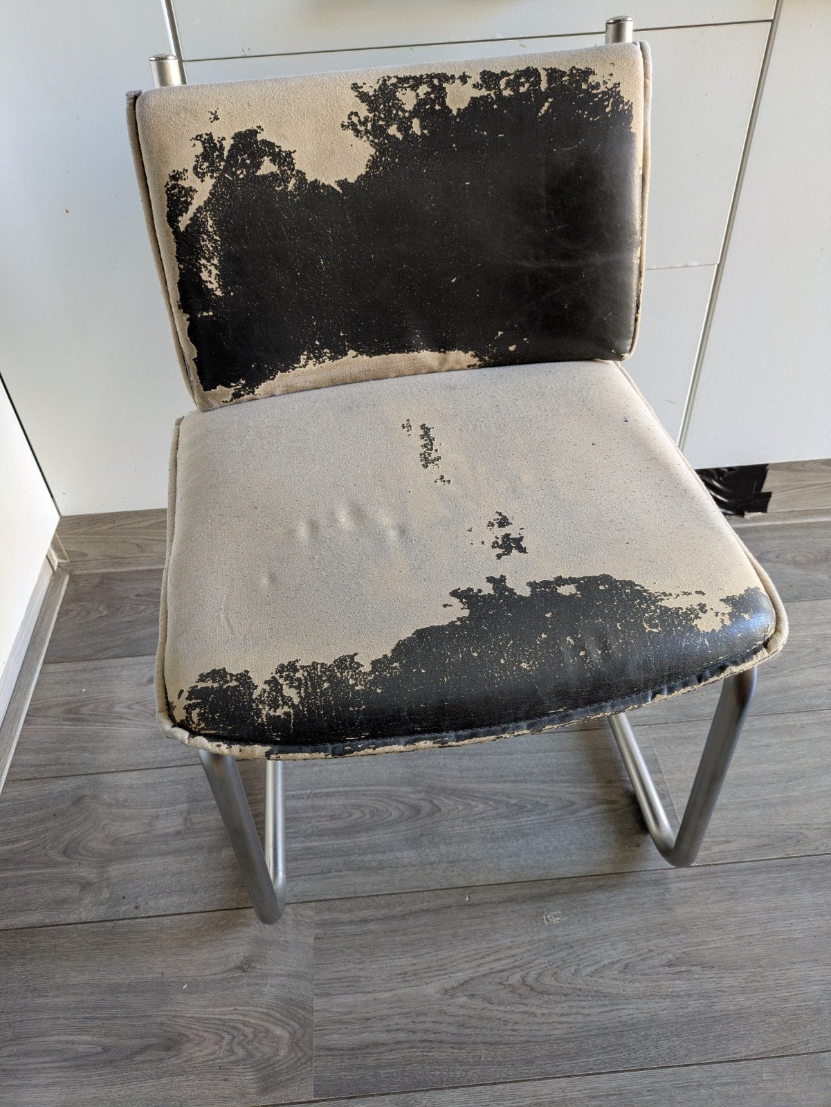Gratis 4 buisframestoelen, opknap project, Ophalen, Overige kleuren, Vier, Metaal