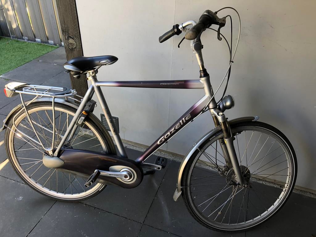 Gazelle herenfiets, Fietsen en Brommers, Fietsen | Heren | Herenfietsen, Ophalen, Gebruikt, Versnellingen, 57 tot 61 cm