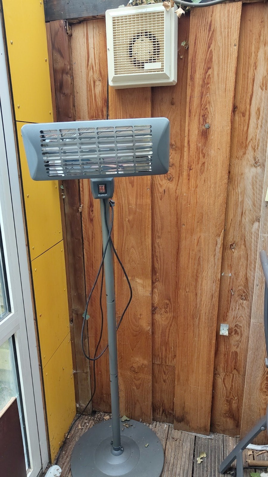 Eurom terrasverwarmer, Ophalen