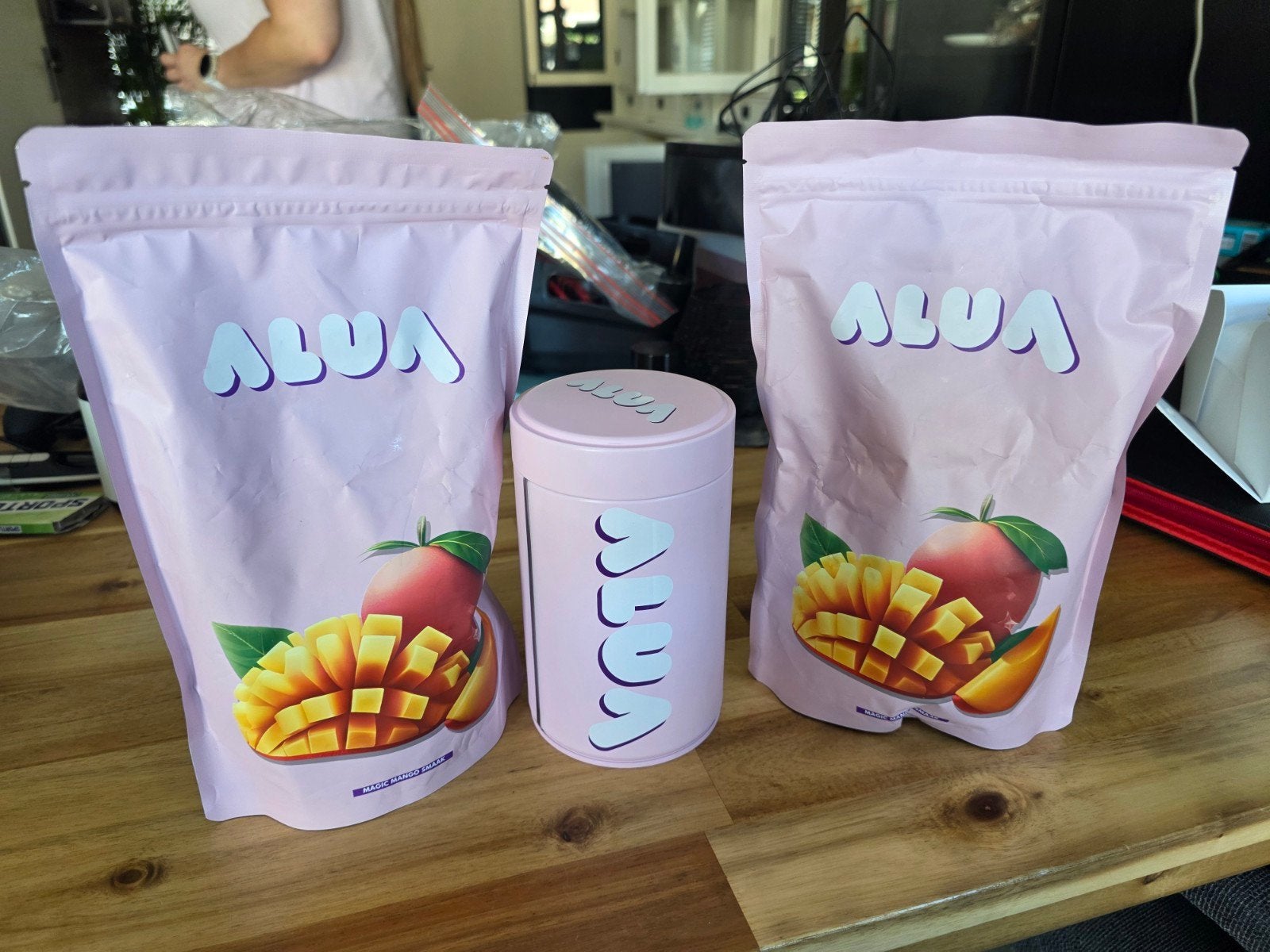 2x Alua Collageen poeder + Alua opbergblik (nieuw), Ophalen of Verzenden, Nieuw, Poeder of Drank