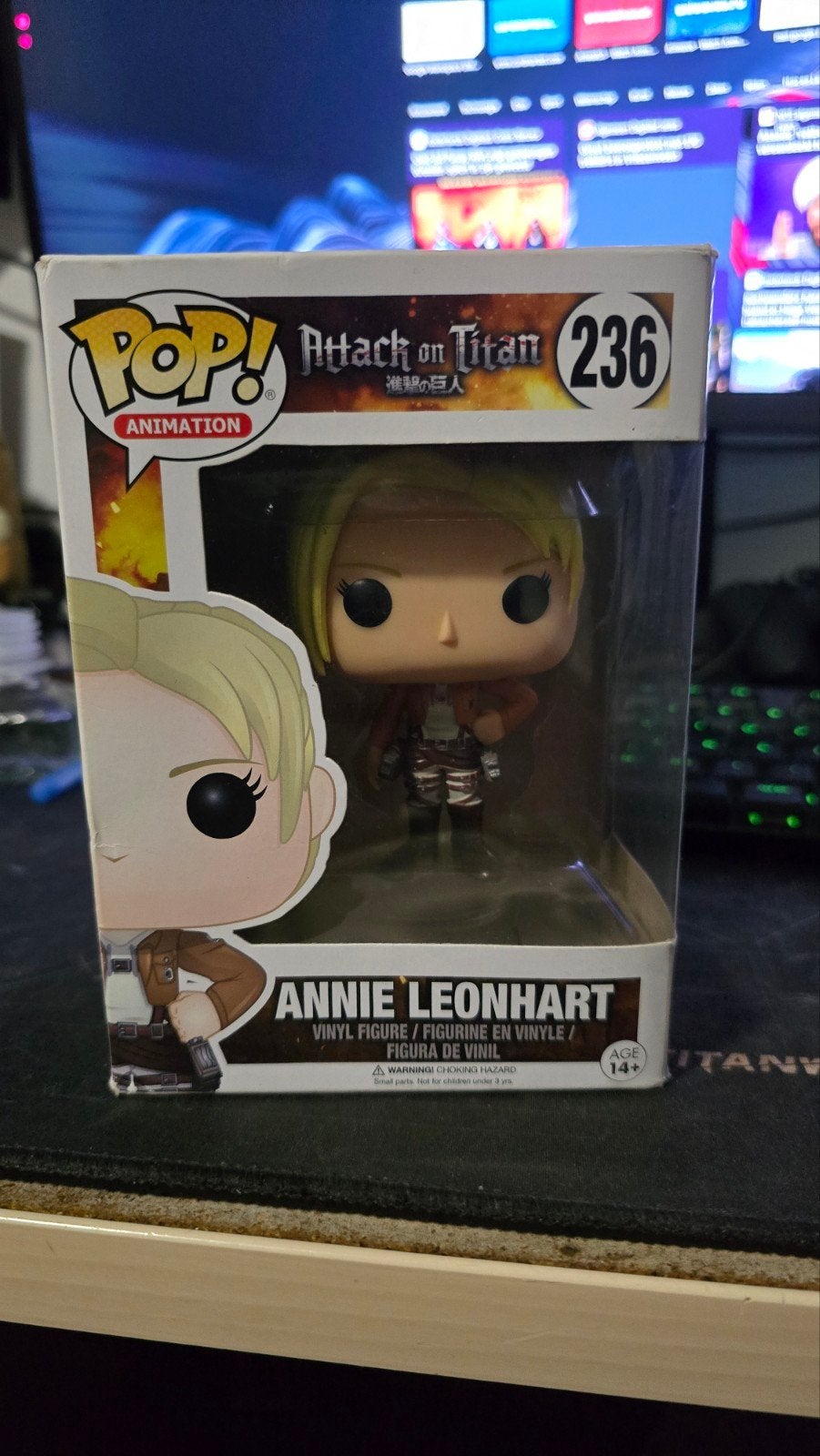 Funko Pop! Animation: Annie Leonhart #236 Attack on Titan, Ophalen of Verzenden, Zo goed als nieuw