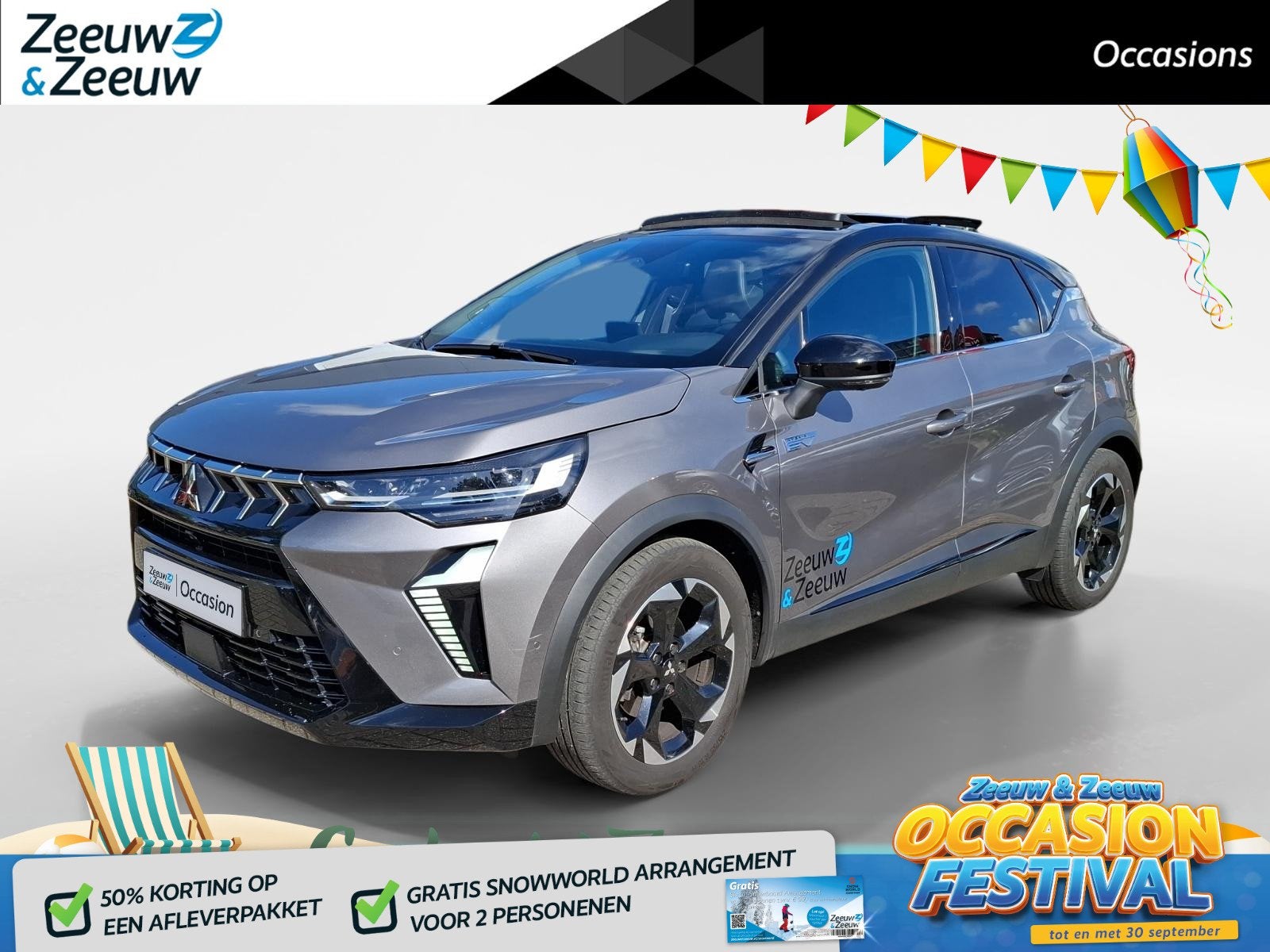 Mitsubishi ASX 1.8 HEV AT Instyle | Schuifkanteldak | Stoel, Auto's, 12 maanden, Euro 6, 4 cilinders, Bedrijf