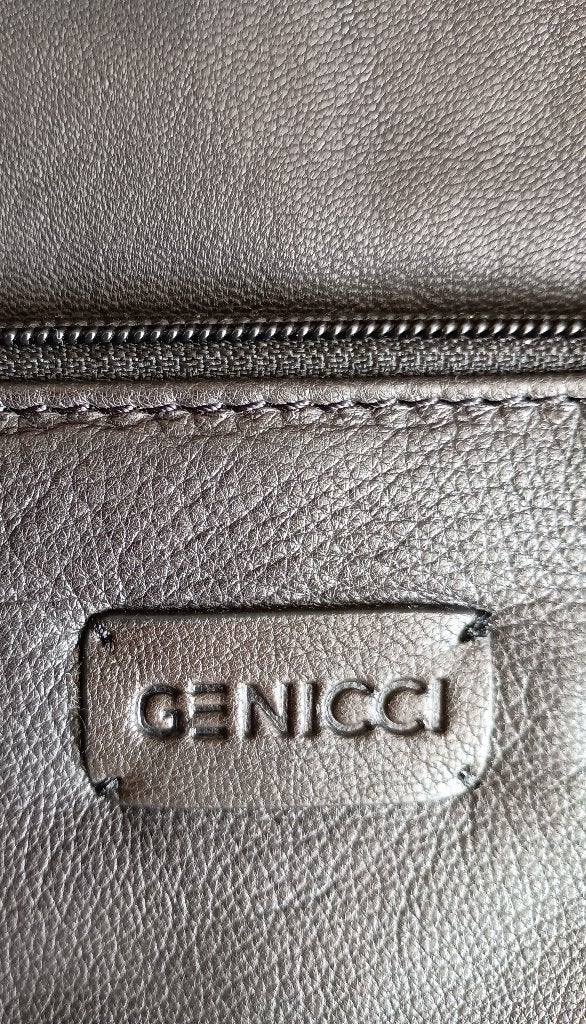 Genicci 45x30 leren laptoptas, Computers en Software, Laptoptassen, 17 inch of meer, Nieuw, Aktetas, Ophalen of Verzenden