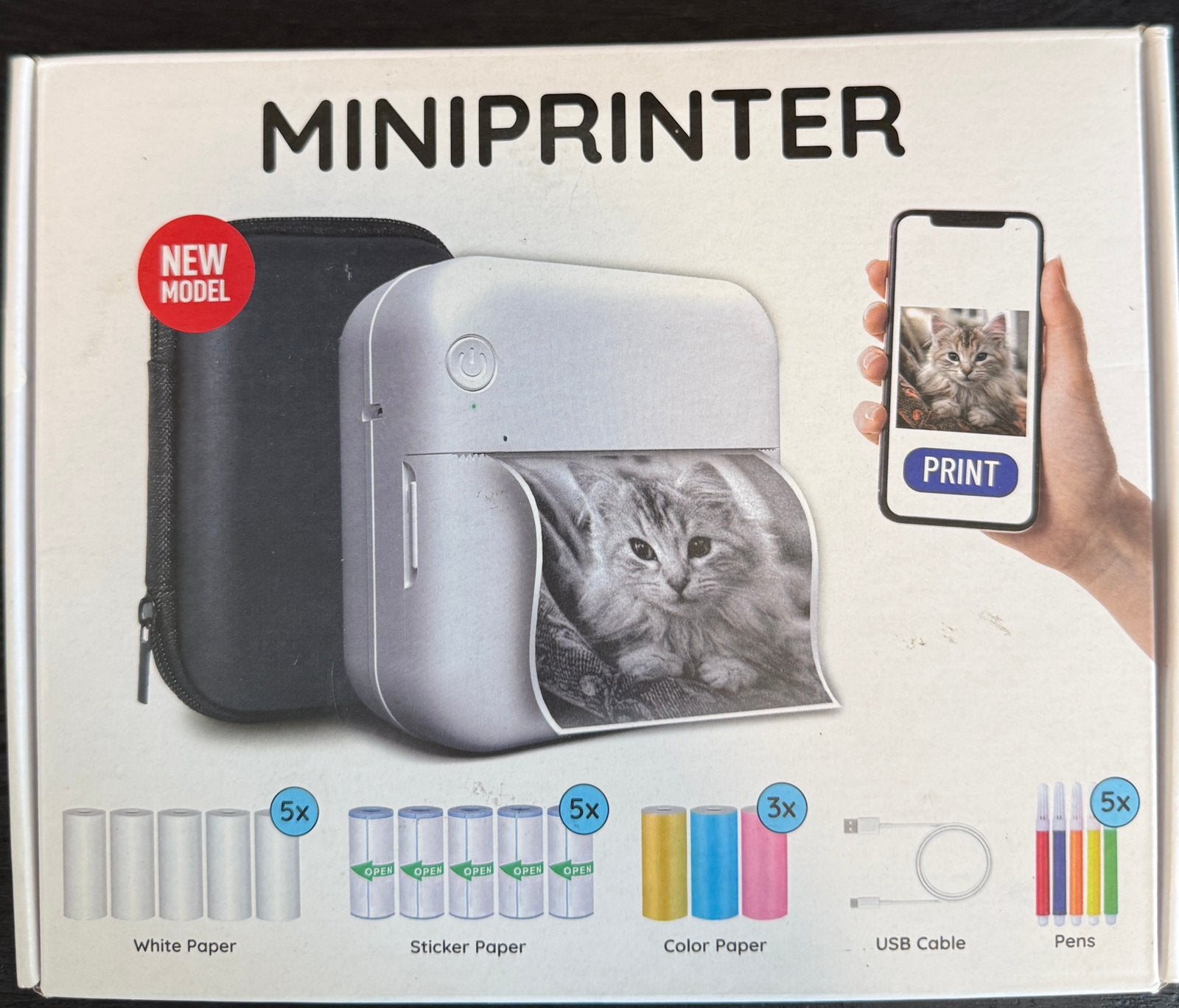 Mini printer 300ppi Agodeo NIEUW!, Computers en Software, Pocketprinters, Ophalen of Verzenden, Nieuw