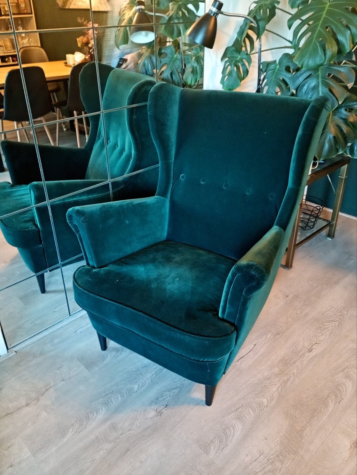 Strandmon oorfauteuil groen IKEA, Ophalen, 75 tot 100 cm, 50 tot 75 cm