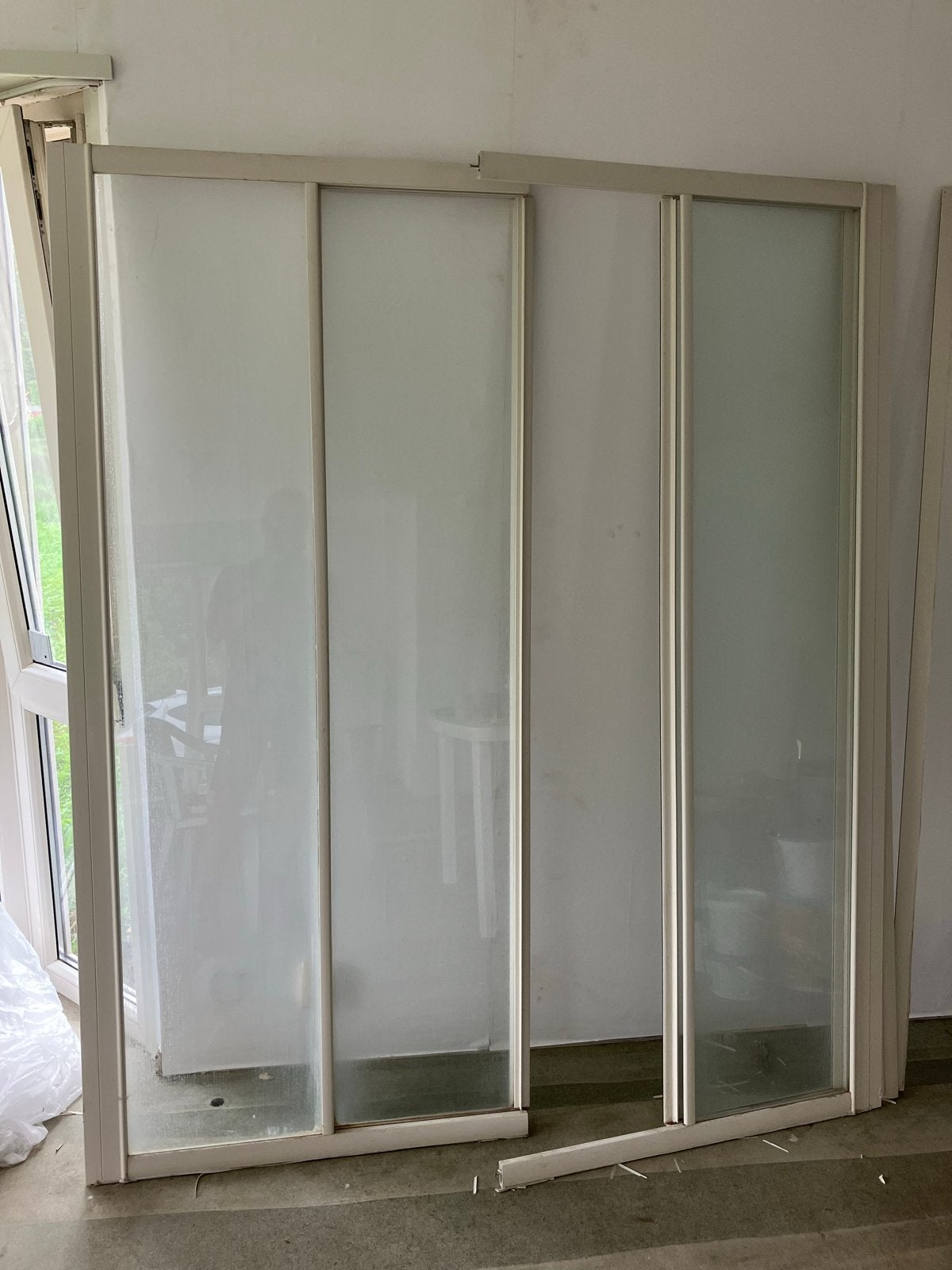 Douchescherm voor douchebak 90x90, Ophalen, Gebruikt, Douche