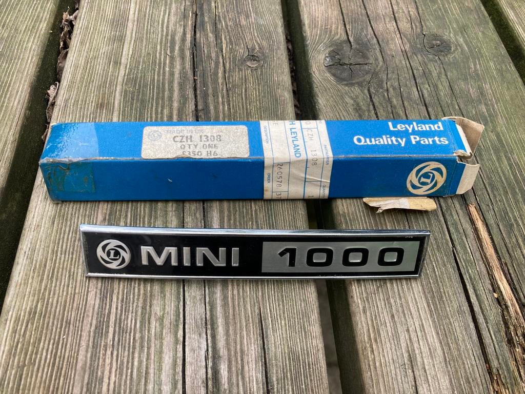 Embleem Mini 1000, Auto-onderdelen, Ophalen of Verzenden, Nieuw, Mini