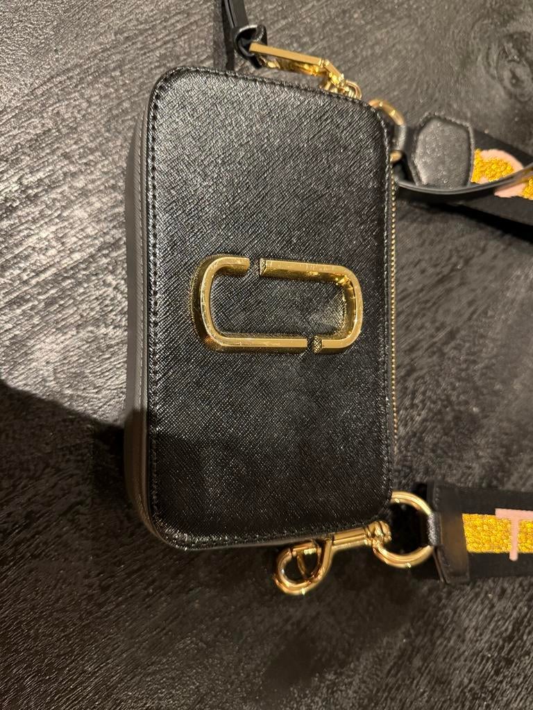 Marc Jacobs Snapshot Crossbody Tas Zwart, Ophalen of Verzenden, Zo goed als nieuw, Zwart, Schoudertasje