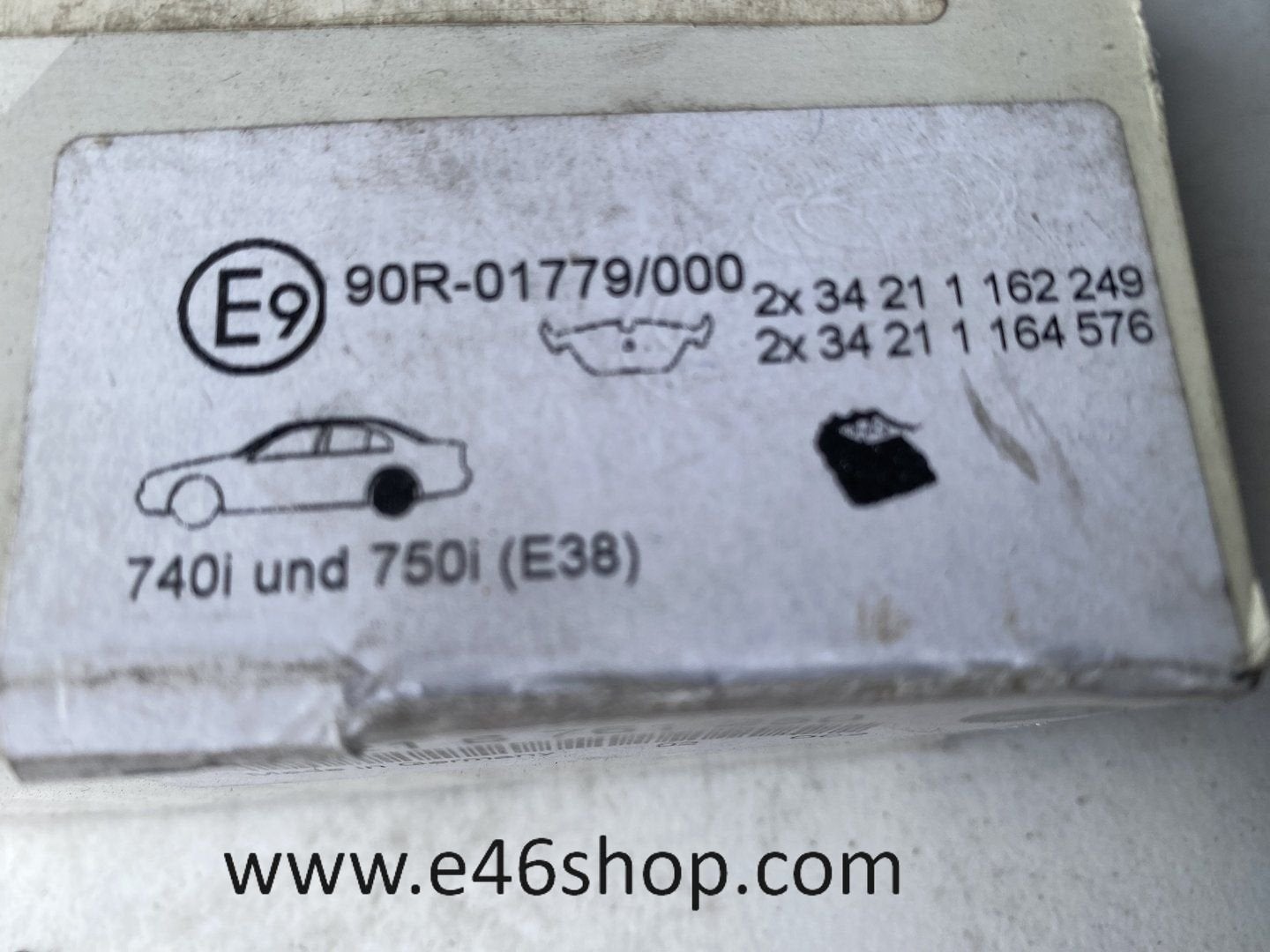 REMBLOKKEN  ACHTER BMW E38 OE 34216761250 NIEUW ORG BMW, Auto-onderdelen, -, -, Nieuw, Ophalen of Verzenden