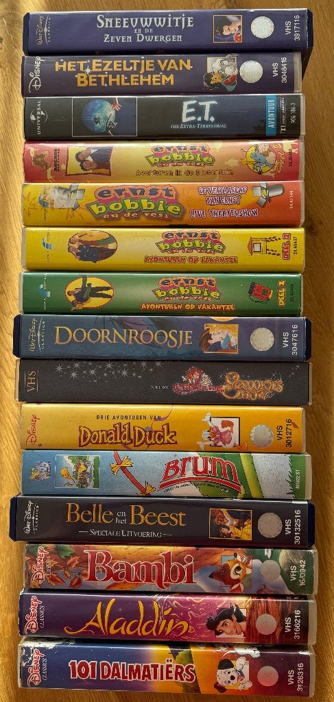 15 stuks VHS Videobanden, Gebruikt, Alle leeftijden, Overige genres, Ophalen of Verzenden