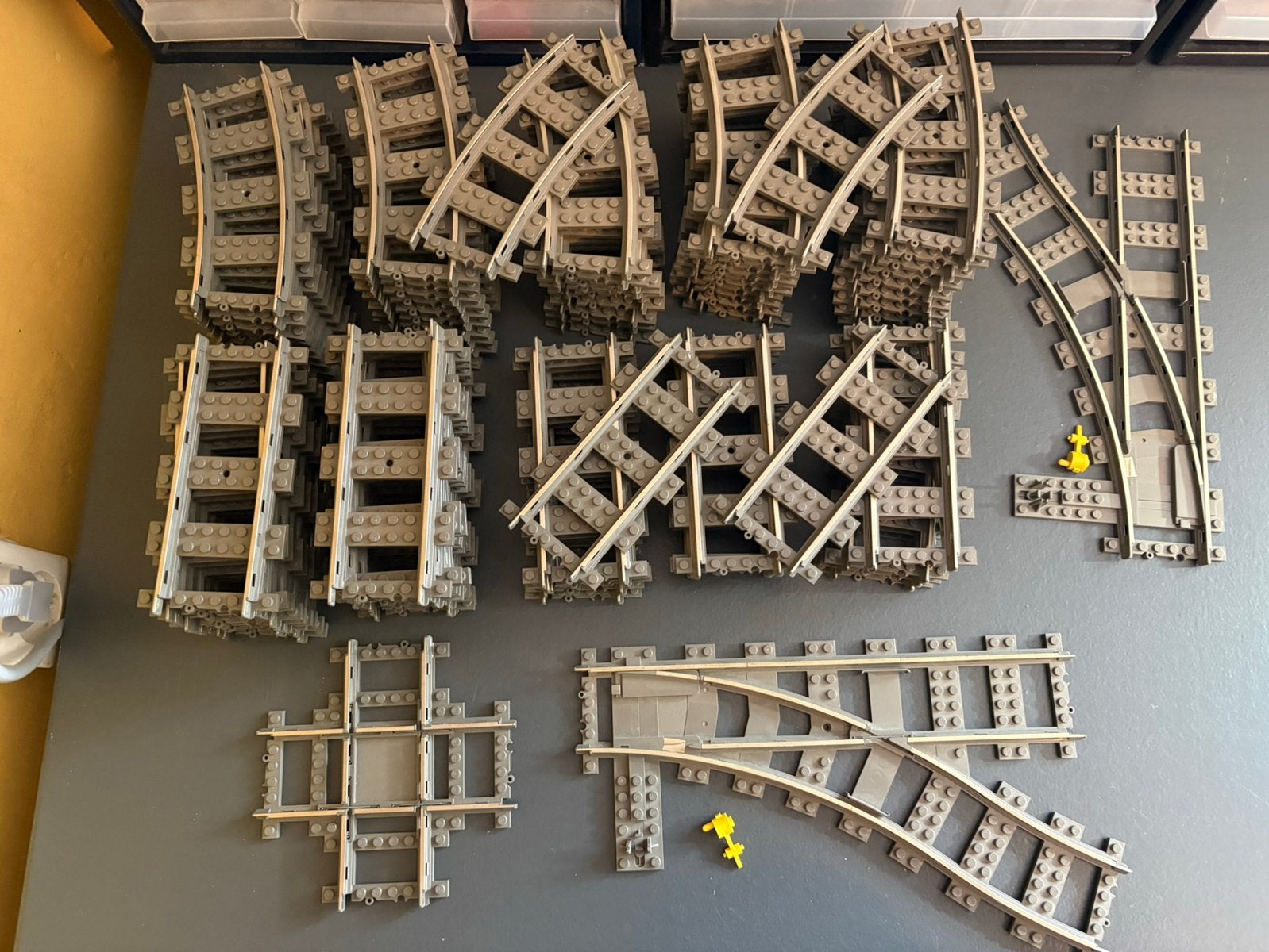 Grote partij lego 9v trein rails, Lego, Lego, Ophalen of Verzenden, Zo goed als nieuw
